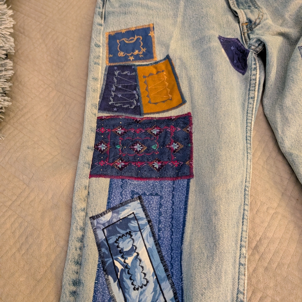 Levi's 501 Button Fly Quilted Jeans Belonging To Famous Bassist - Picture 7 of 7